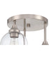 Glenda 3-Light Semi Flush Brushed Nickel
