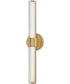 Georgette LED-Light Medium LED Vanity in Lacquered Brass