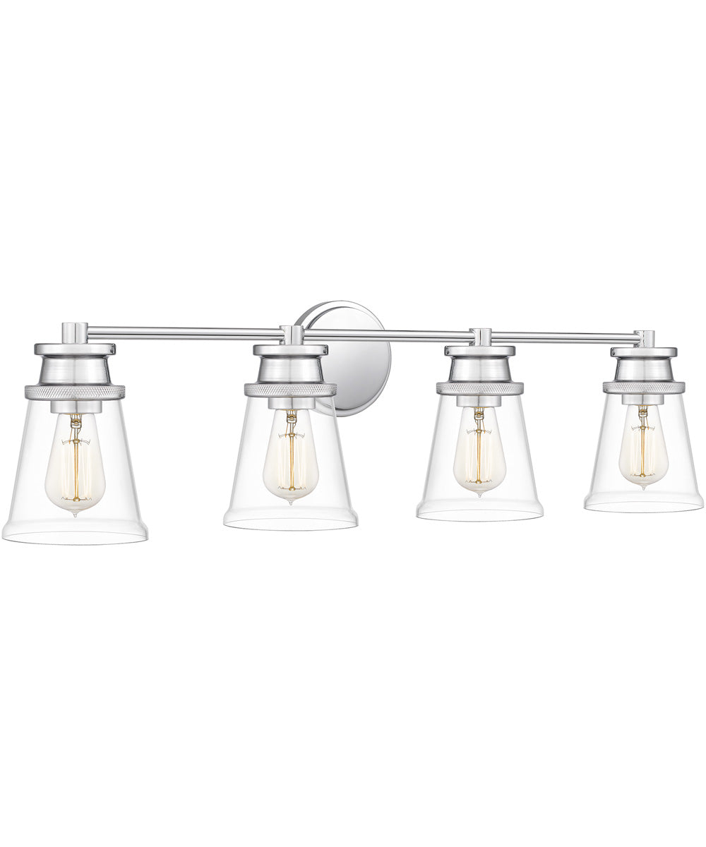 Haverfield Extra Large 4-light Bath Light Polished Chrome