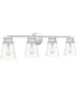 Haverfield Extra Large 4-light Bath Light Polished Chrome