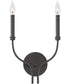 Alister 2-Light Sconce in Buckeye Bronze