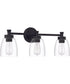 Henning 3-Light Vanity Flat Black