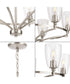 Parkhurst 6-Light New Traditional Clear Glass Chandelier Light Brushed Nickel