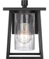 Lodge Small 1-light Outdoor Wall Light Mystic Black