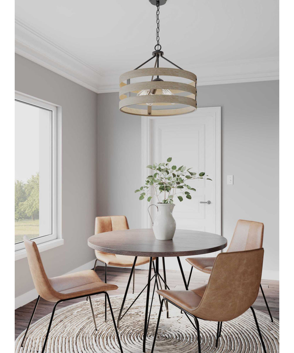 Gulliver 4-Light Coastal Pendant Light Graphite