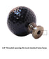 8-Ball Billiard Lamp Finial, Black, 2.25"h