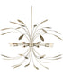 Mariposa 8-Light Hanging Pendant Light Gilded Silver