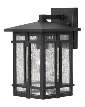 12"H Tucker 1-Light Small Outdoor Wall Light in Museum Black