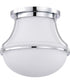 Valdora 1-Light Close-to-Ceiling Polished Nickel