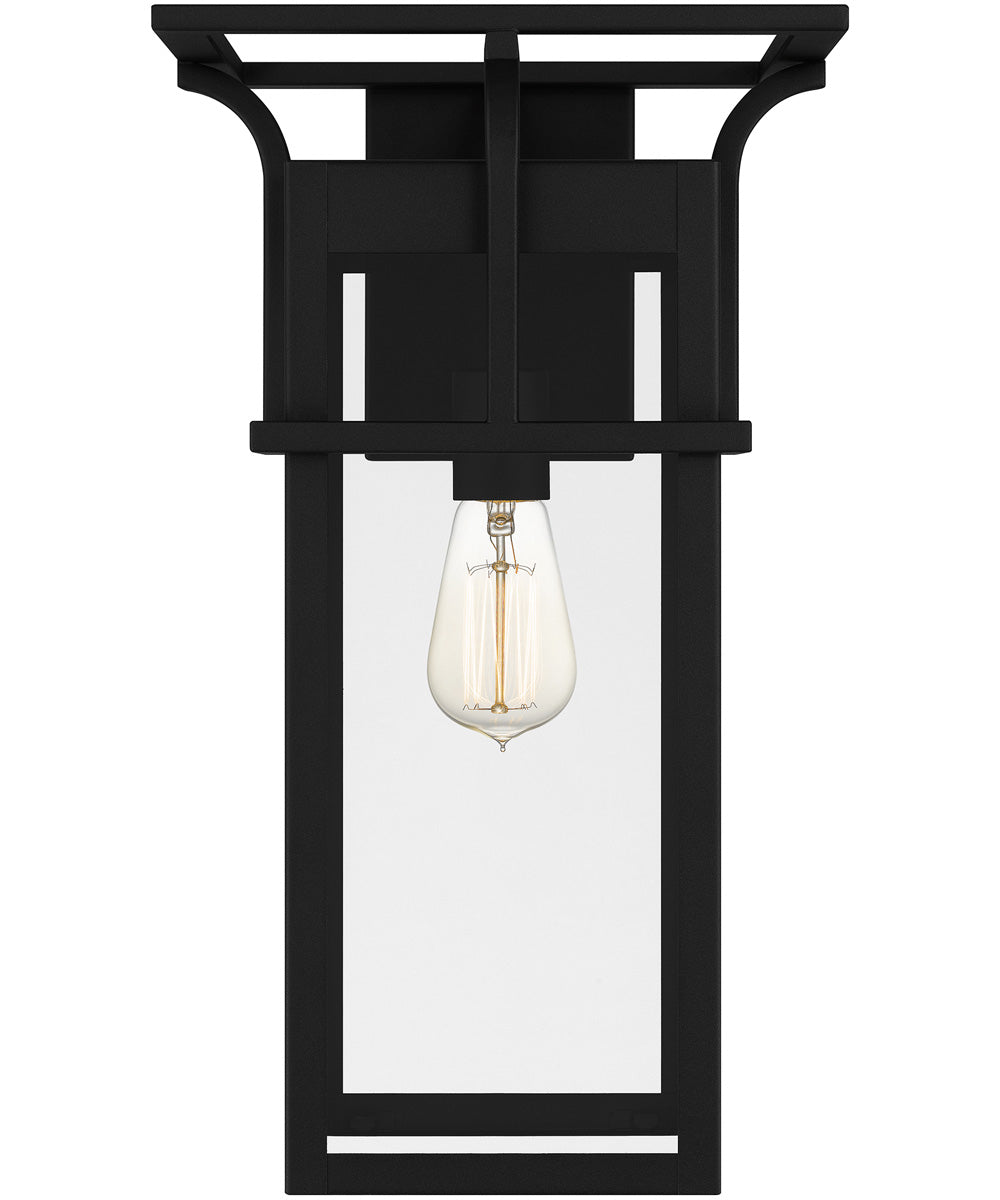 Markley Large 1-light Outdoor Wall Light Earth Black