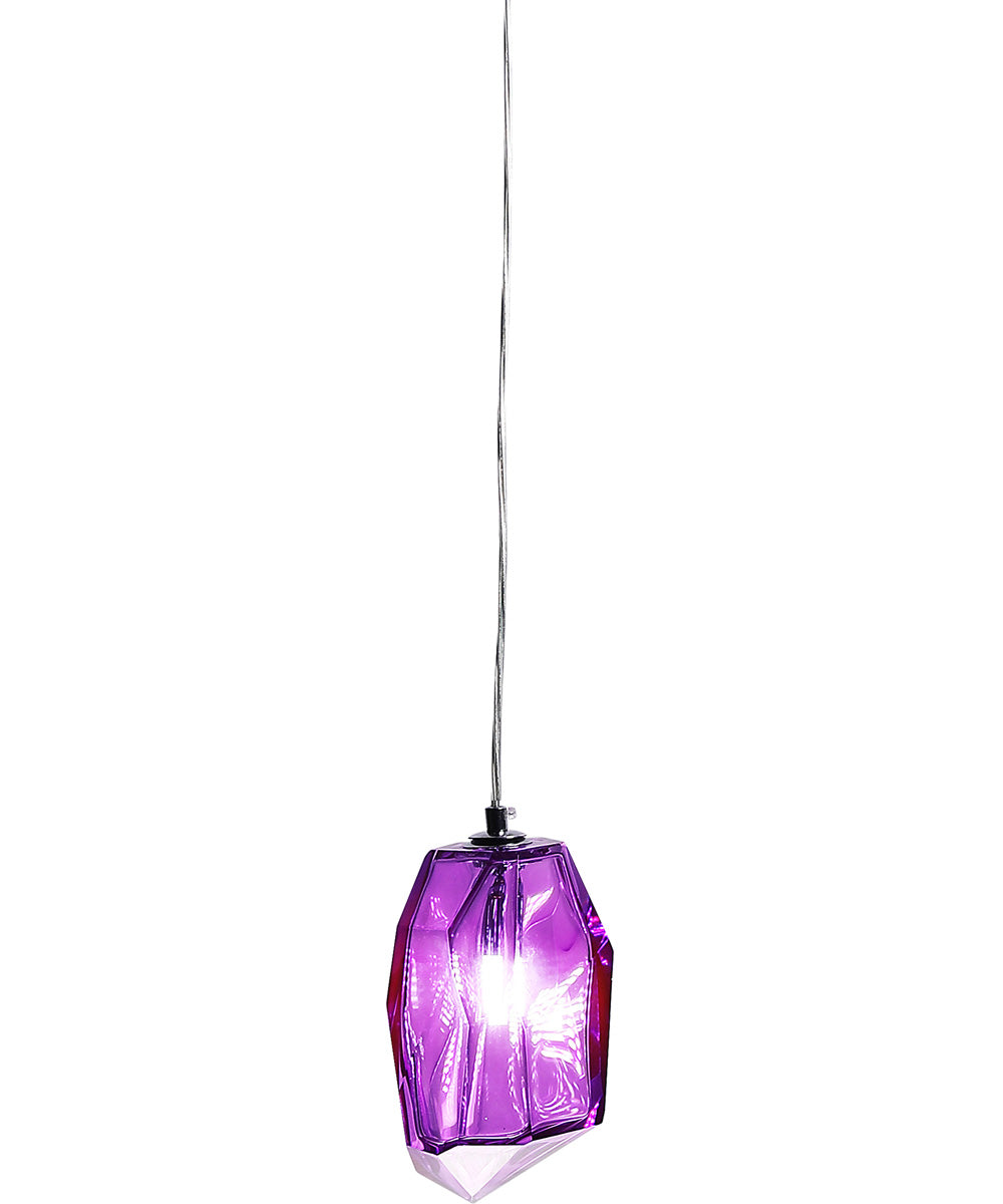 Altair Purple Handcrafted Art Glass Mini Pendant