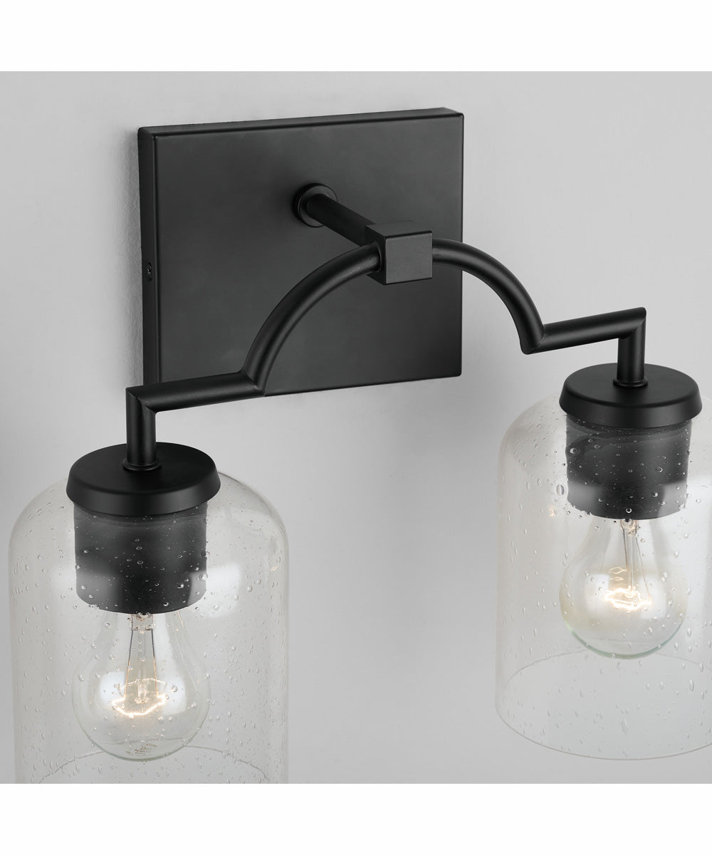 Carter 2-Light Vanity Matte Black
