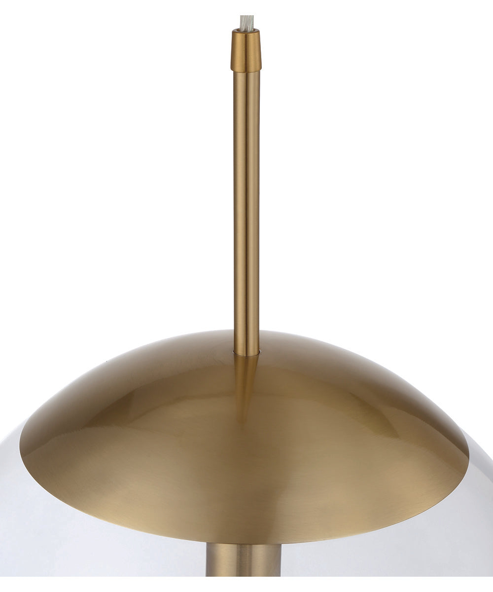 Gaze 1-Light Pendant Satin Brass