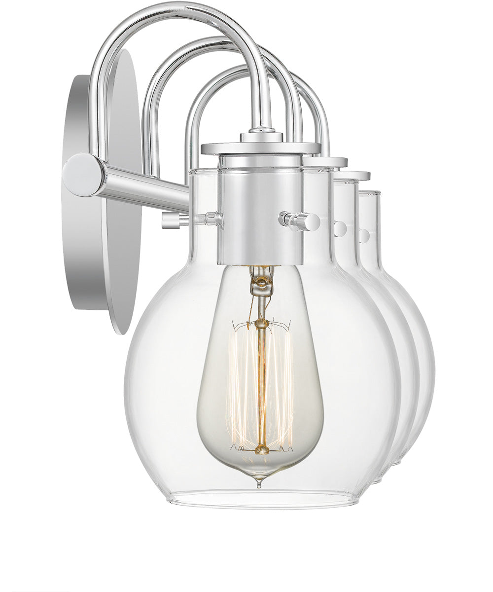 Andrews Large 3-light Bath Light Polished Chrome