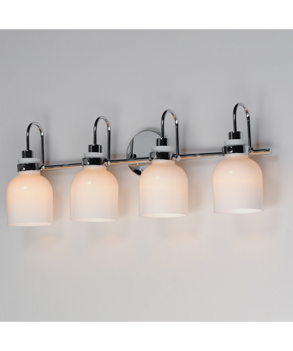 Milk 4-Light Bath Vanity Polished Chrome