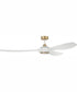 72" Envy 1-Light Indoor/Outdoor Ceiling Fan White/Satin Brass