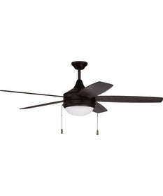 52" Phaze 5 Blade 2-Light Ceiling Fan Flat Black