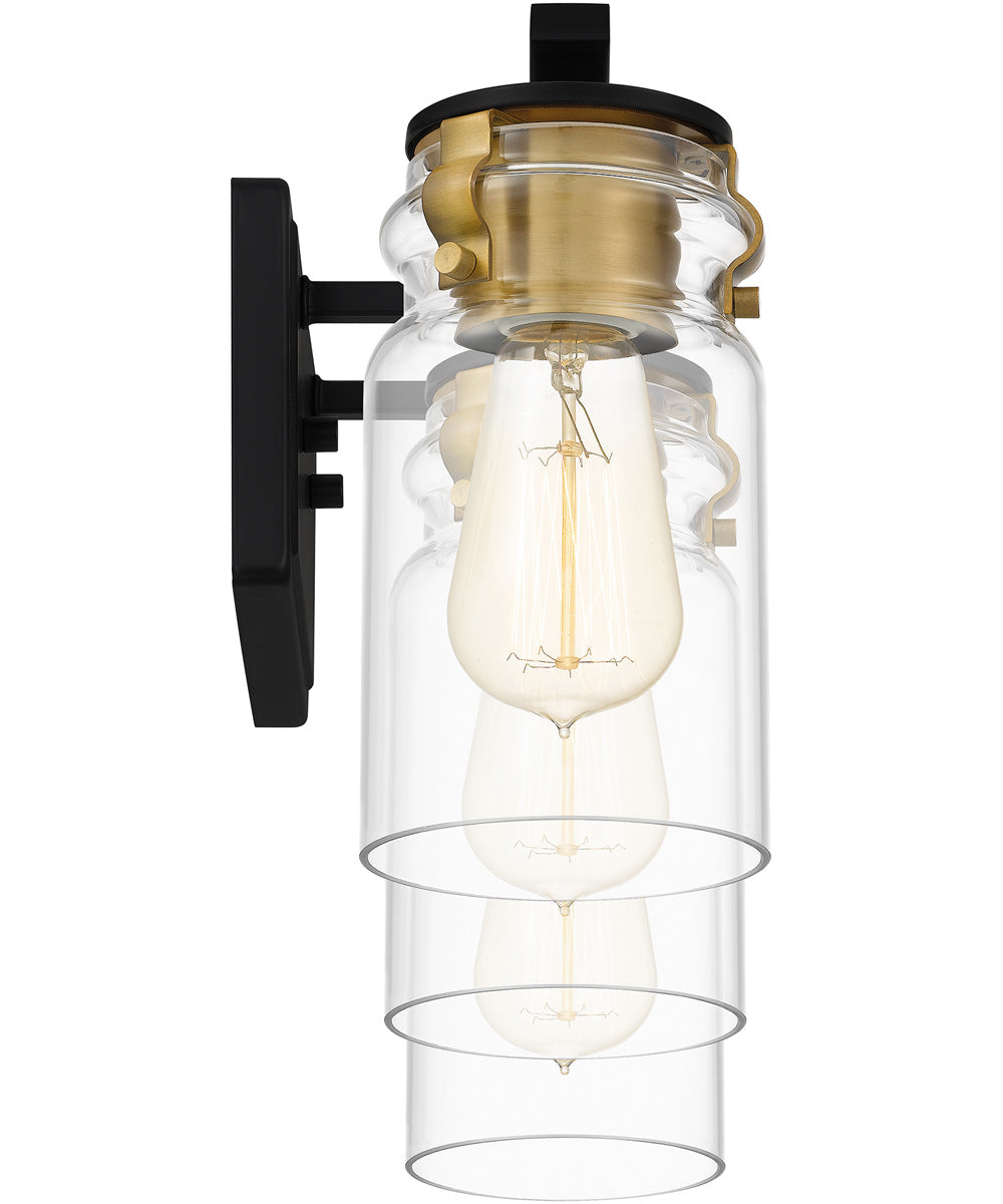 Keesey Large 3-light Bath Light Matte Black