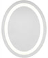 Captarent 22x28 in. Oval Illuminated Integrated LED Modern Mirror White