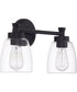Henning 2-Light Vanity Flat Black