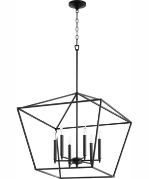 Gabriel 6-light Nook Chandelier Textured Black