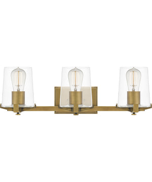 Perry Large 3-light Bath Light Weathered Brass