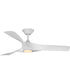Ryne 52" 3-Blade Matte White LED Transitional Indoor/Outdoor DC Ceiling Fan Satin White