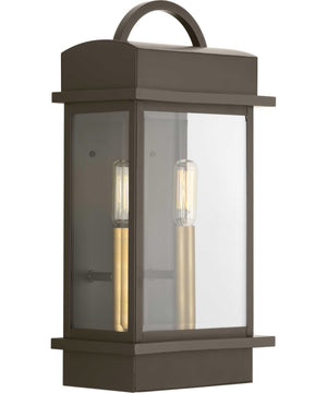 Santee 2-Light Medium Wall-Lantern Antique Bronze