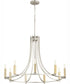 Olympus 9-light Chandelier Satin Nickel