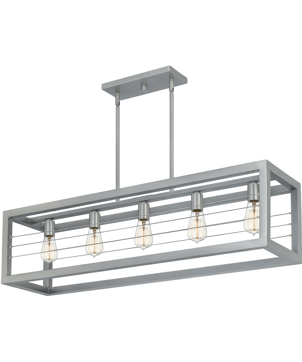 Awendaw 5-light Island Light Antique Nickel