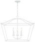Grady 4-Light Pendant Textured White