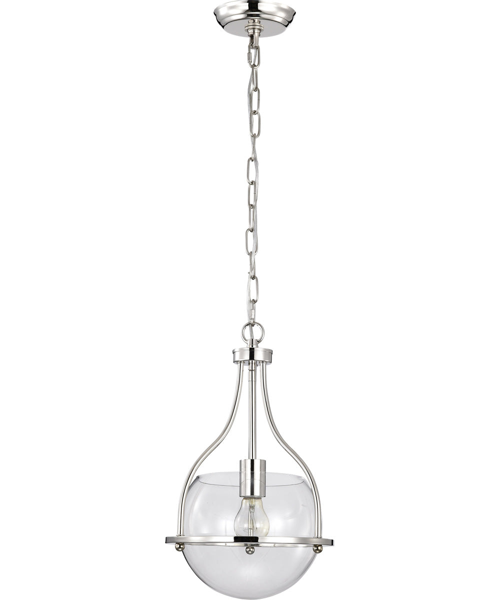 Amado 1-Light Pendant Polished Nickel