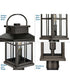 Williamston 1-Light Clear Glass Transitional Style Outdoor Post Lantern Antique Pewter