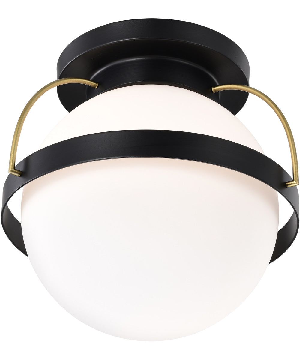 Lakeshore 1-Light Close-to-Ceiling Matte Black