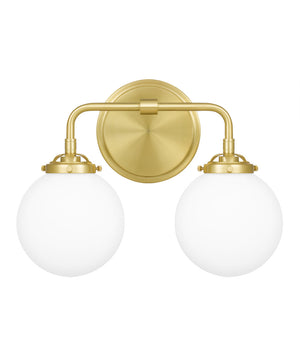 Landry Medium 2-light Bath Light Satin Brass