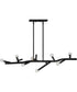 38" Twiggy 8-Light Linear in Black
