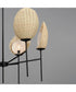 Maldives 6-Light Chandelier Black