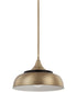1-Light Pendant In Brass And Onyx