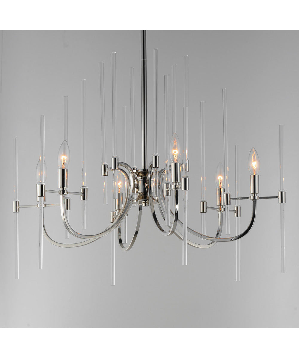 Divine 6-Light Chandelier Polished Nickel