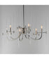 Divine 6-Light Chandelier Polished Nickel