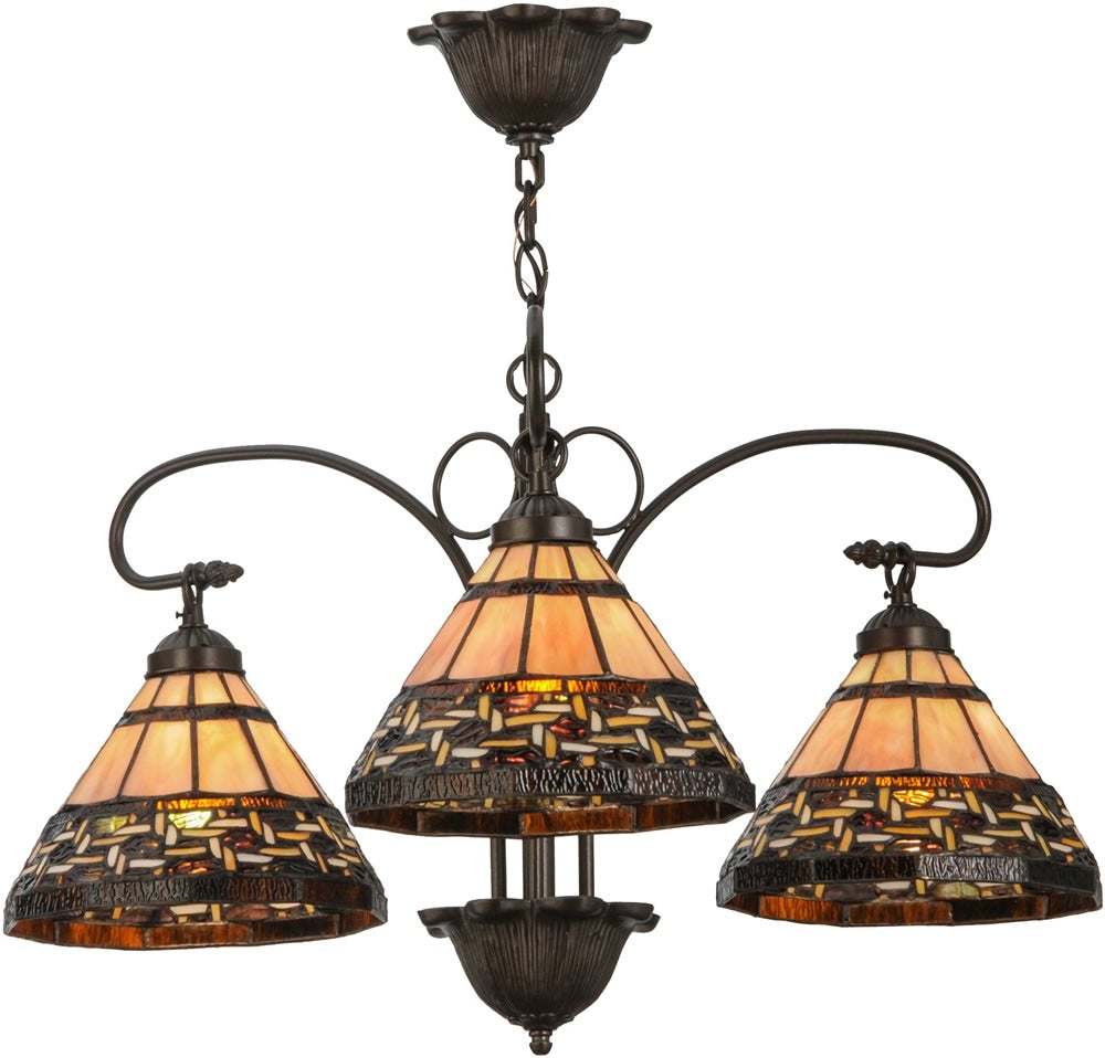 28"W Ilona 3 Light Chandelier