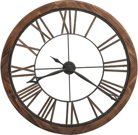 32"H Thatcher Wall Clock Aged Metal