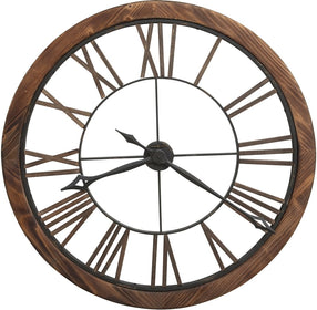 32"H Thatcher Wall Clock Aged Metal