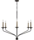 Wilder 6-Light Chandelier Matte Black