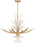 Kiera 6-light Chandelier Brushed Weathered Brass