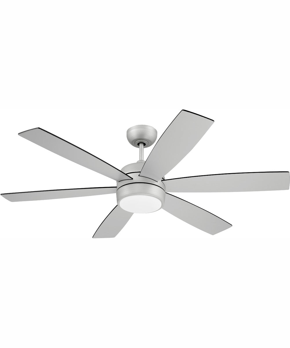 52" Trevor 1-Light Ceiling Fan Painted Nickel