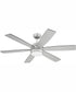52" Trevor 1-Light Ceiling Fan Painted Nickel