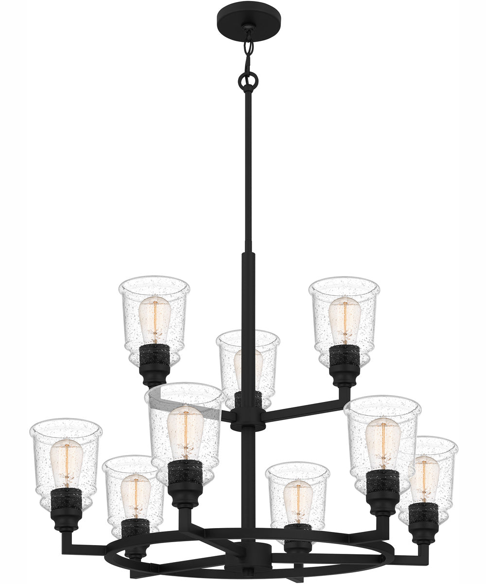 McIntire 9-light Chandelier Matte Black