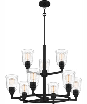 McIntire 9-light Chandelier Matte Black