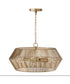 Kaiya 4-Light Pendant Matte Brass